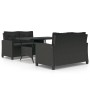 3-piece garden dining set with black synthetic rattan cushions by , Garden sets - Ref: Foro24-3095249, Price: 767,27 €, Disco...