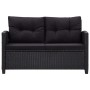 Garten-Essgruppe 3-teilig mit schwarzen Polstern aus synthetischem Rattan von , Gartensets - Ref: Foro24-3095249, Preis: 766,...