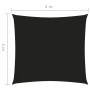 Toldo de vela cuadrado tela Oxford negro 4x4 m de vidaXL, Sombrillas - Ref: Foro24-135744, Precio: 41,43 €, Descuento: %