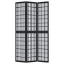Three-panel solid Paulownia wood room divider screen in black. by , Room dividers - Ref: Foro24-358767, Price: 111,80 €, Disc...