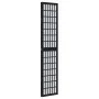 Biombo separador de 3 paneles madera maciza Paulownia negro de , Divisores de ambientes - Ref: Foro24-358767, Precio: 90,42 €...