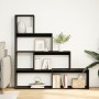 Schwarzes Holzregal mit 4 Ebenen, 143,5x29x143,5 cm. von , Bücherregale und Regale - Ref: Foro24-857995, Preis: 92,69 €, Raba...