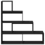 Divider bookcase 4 levels black wood 143.5x29x143.5 cm by , Bookcases and shelves - Ref: Foro24-857995, Price: 88,16 €, Disco...
