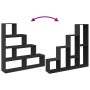 Divider bookcase 4 levels black wood 143.5x29x143.5 cm by , Bookcases and shelves - Ref: Foro24-857995, Price: 92,69 €, Disco...