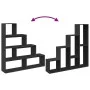 Divider bookcase 4 levels black wood 143.5x29x143.5 cm by , Bookcases and shelves - Ref: Foro24-857995, Price: 88,16 €, Disco...
