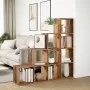 4-level aged wood divider bookcase 131.5x29x131.5 cm by , Bookcases and shelves - Ref: Foro24-857974, Price: 105,52 €, Discou...