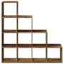 4-level aged wood divider bookcase 131.5x29x131.5 cm by , Bookcases and shelves - Ref: Foro24-857974, Price: 105,52 €, Discou...
