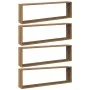 Würfel-Wandregale 4 Stück Eichenholz Handwerker 100x15x30 cm von , Regale und Regale - Ref: Foro24-856585, Preis: 69,31 €, Ra...