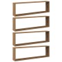 Würfel-Wandregale 4 Stück Eichenholz Handwerker 100x15x30 cm von , Regale und Regale - Ref: Foro24-856585, Preis: 70,65 €, Ra...