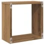 Estantes cubo de pared 2 uds madera roble artisan 30x15x30 cm de , Estantes y estanterías - Ref: Foro24-856579, Precio: 29,91...