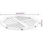 Solid acacia wood round table top Ø70x2 cm by , Table tops - Ref: Foro24-4004249, Price: 54,10 €, Discount: %