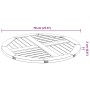 Solid acacia wood round table top Ø70x2 cm by , Table tops - Ref: Foro24-4004249, Price: 55,33 €, Discount: %