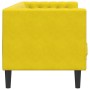Sofá Chesterfield 3 plazas con cojines terciopelo amarillo by , Sofas - Ref: Foro24-372699, Price: 292,93 €, Discount: %