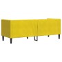 Sofá Chesterfield 3 plazas con cojines terciopelo amarillo by , Sofas - Ref: Foro24-372699, Price: 292,93 €, Discount: %