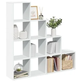 Librería divisora 4 niveles madera blanca 131,5x29x131,5 cm by , Bookcases and shelves - Ref: Foro24-857967, Price: 89,33 €, ...