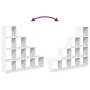 Librería divisora 4 niveles madera blanca 131,5x29x131,5 cm by , Bookcases and shelves - Ref: Foro24-857967, Price: 89,33 €, ...