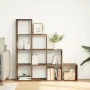Librería divisora 4 niveles marrón roble 131,5x29x131,5 cm by , Bookcases and shelves - Ref: Foro24-857973, Price: 98,23 €, D...