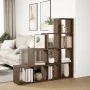 Librería divisora 4 niveles marrón roble 131,5x29x131,5 cm by , Bookcases and shelves - Ref: Foro24-857973, Price: 98,23 €, D...