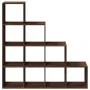 Librería divisora 4 niveles marrón roble 131,5x29x131,5 cm by , Bookcases and shelves - Ref: Foro24-857973, Price: 98,23 €, D...