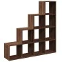 Librería divisora 4 niveles marrón roble 131,5x29x131,5 cm by , Bookcases and shelves - Ref: Foro24-857973, Price: 98,23 €, D...