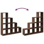 Librería divisora 4 niveles marrón roble 131,5x29x131,5 cm by , Bookcases and shelves - Ref: Foro24-857973, Price: 98,23 €, D...