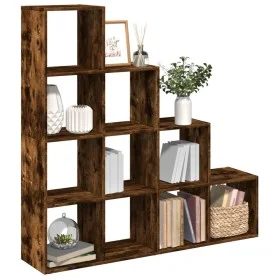 Librería divisora 4 niveles roble ahumado 131,5x29x131,5 cm von , Bücherregale und Regale - Ref: Foro24-857971, Preis: 99,38 ...