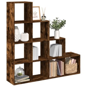 Librería divisora 4 niveles roble ahumado 131,5x29x131,5 cm von , Bücherregale und Regale - Ref: Foro24-857971, Preis: 101,20...
