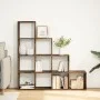 Librería divisora 4 niveles roble ahumado 131,5x29x131,5 cm by , Bookcases and shelves - Ref: Foro24-857971, Price: 99,38 €, ...