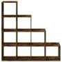 Librería divisora 4 niveles roble ahumado 131,5x29x131,5 cm by , Bookcases and shelves - Ref: Foro24-857971, Price: 99,38 €, ...
