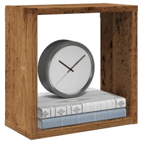 Estantes cubo de pared 4 uds madera envejecida 30x15x30 cm de , Estantes y estanterías - Ref: Foro24-856577, Precio: 43,94 €,...