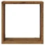 Estantes cubo de pared 4 uds madera envejecida 30x15x30 cm de , Estantes y estanterías - Ref: Foro24-856577, Precio: 43,14 €,...