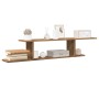 Handgefertigtes TV-Wandregal aus Eichenholz 125x18x23 cm von , Regale und Regale - Ref: Foro24-856575, Preis: 37,72 €, Rabatt: %