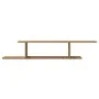 Handcrafted oak wood TV wall shelf 125x18x23 cm by , Shelves and shelves - Ref: Foro24-856575, Price: 37,72 €, Discount: %