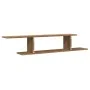 Estante de pared de TV madera roble artesanal 125x18x23 cm de , Estantes y estanterías - Ref: Foro24-856575, Precio: 36,89 €,...