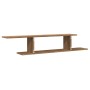 Handgefertigtes TV-Wandregal aus Eichenholz 125x18x23 cm von , Regale und Regale - Ref: Foro24-856575, Preis: 37,72 €, Rabatt: %