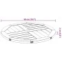Solid acacia wood round table top Ø50x2 cm by , Table tops - Ref: Foro24-4004247, Price: 31,62 €, Discount: %
