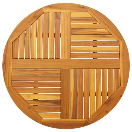 Solid acacia wood round table top Ø90x2.2 cm by , Table tops - Ref: Foro24-4004251, Price: 97,45 €, Discount: %