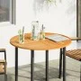Solid acacia wood round table top Ø90x2.2 cm by , Table tops - Ref: Foro24-4004251, Price: 97,45 €, Discount: %