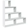 Librería divisora 4 niveles madera blanca 143,5x29x143,5 cm by , Bookcases and shelves - Ref: Foro24-857994, Price: 76,77 €, ...