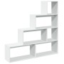 Librería divisora 4 niveles madera blanca 143,5x29x143,5 cm von , Bücherregale und Regale - Ref: Foro24-857994, Preis: 82,92 ...