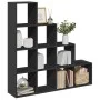 Librería divisora 4 niveles madera negra 131,5x29x131,5 cm von , Bücherregale und Regale - Ref: Foro24-857968, Preis: 96,86 €...
