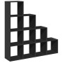 Librería divisora 4 niveles madera negra 131,5x29x131,5 cm by , Bookcases and shelves - Ref: Foro24-857968, Price: 100,44 €, ...