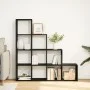 Librería divisora 4 niveles madera negra 131,5x29x131,5 cm von , Bücherregale und Regale - Ref: Foro24-857968, Preis: 96,86 €...
