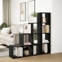 Librería divisora 4 niveles madera negra 131,5x29x131,5 cm by , Bookcases and shelves - Ref: Foro24-857968, Price: 100,44 €, ...