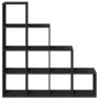 Librería divisora 4 niveles madera negra 131,5x29x131,5 cm by , Bookcases and shelves - Ref: Foro24-857968, Price: 100,44 €, ...