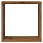 Estantes cubo de pared 6 uds madera envejecida 30x15x30 cm by , Shelves and shelves - Ref: Foro24-856578, Price: 52,89 €, Dis...