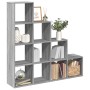 Librería divisora 4 niveles madera gris Sonoma 131,5x29x131,5cm de , Librerías y estanterías - Ref: Foro24-857972, Precio: 92...