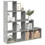 Librería divisora 4 niveles madera gris 131,5x29x131,5 cm de , Librerías y estanterías - Ref: Foro24-857970, Precio: 90,15 €,...
