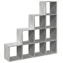Divider bookcase 4 levels gray wood 131.5x29x131.5 cm by , Bookcases and shelves - Ref: Foro24-857970, Price: 91,57 €, Discou...