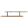 Engineered wood aged TV wall shelf 125x18x23cm by , Shelves and shelves - Ref: Foro24-856574, Price: 29,75 €, Discount: %